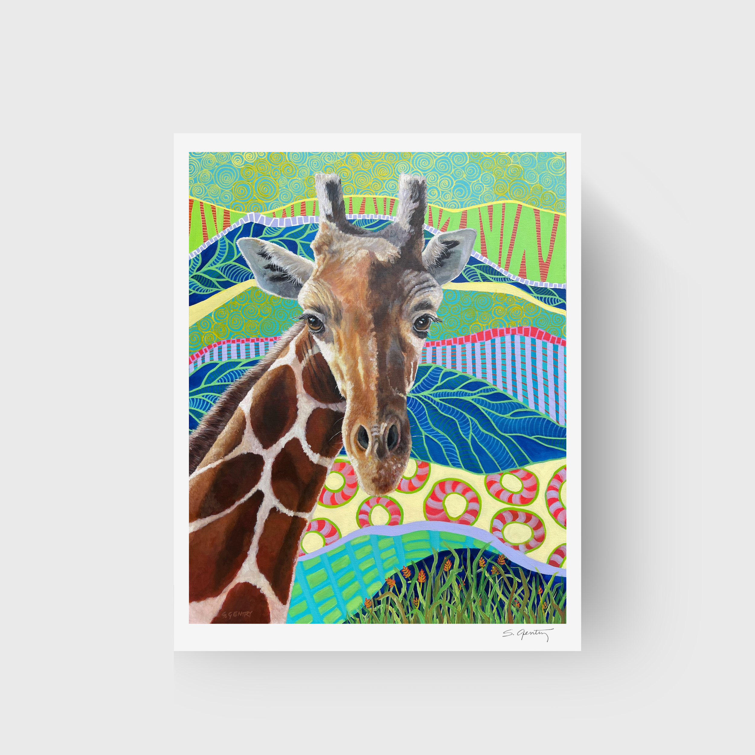 アクリルスタンド zebra Zebra Painting - Original Artwork - Zimmi – Woollybear Travels